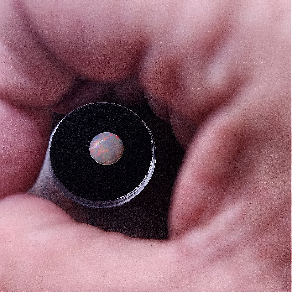 Opal Round 1Ct Flat Back